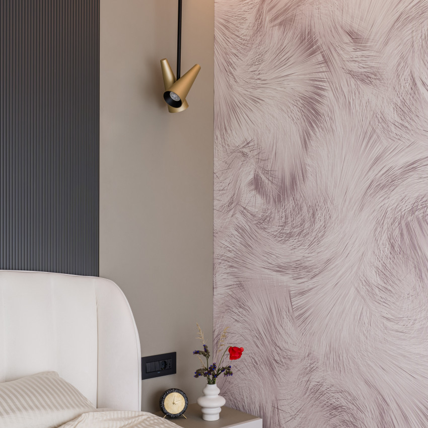 Tapet contemporan Cafune cu un design abstract modern, perfect pentru camere de zi, dormitoare sau birouri.