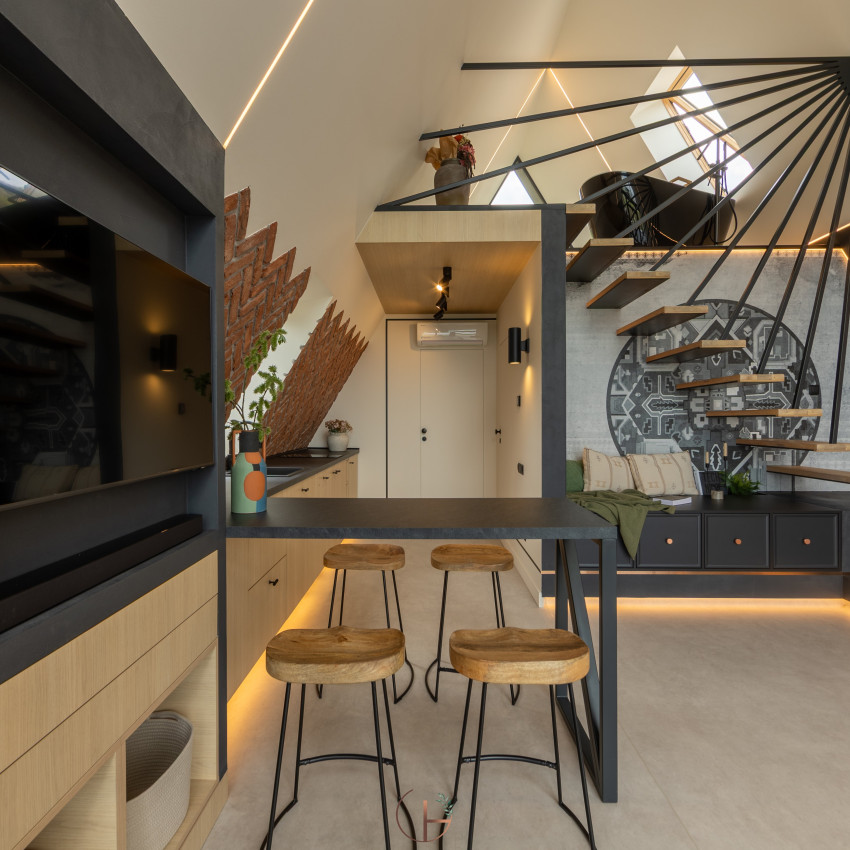 Tapet Morfoza II - personalizat, cu design geometric modern și elemente decorative