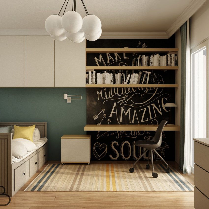 Tapet cu design minimalist cu copaci fini pe un fundal alb