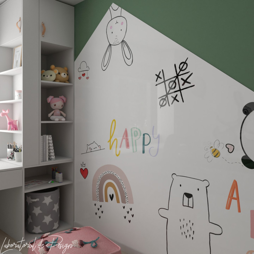 Tapet magnetic Whiteboard - 102x265 cm