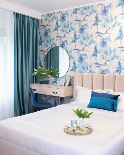 Modern Neoclassic blue