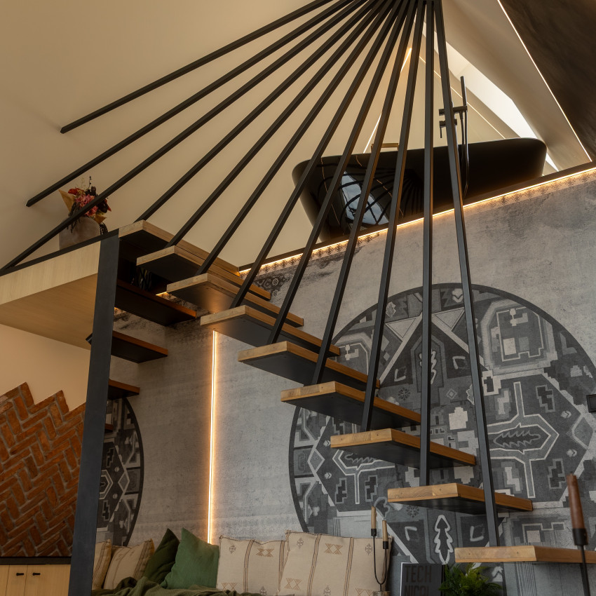 Tapet Morfoza II - personalizat, cu design geometric modern și elemente decorative