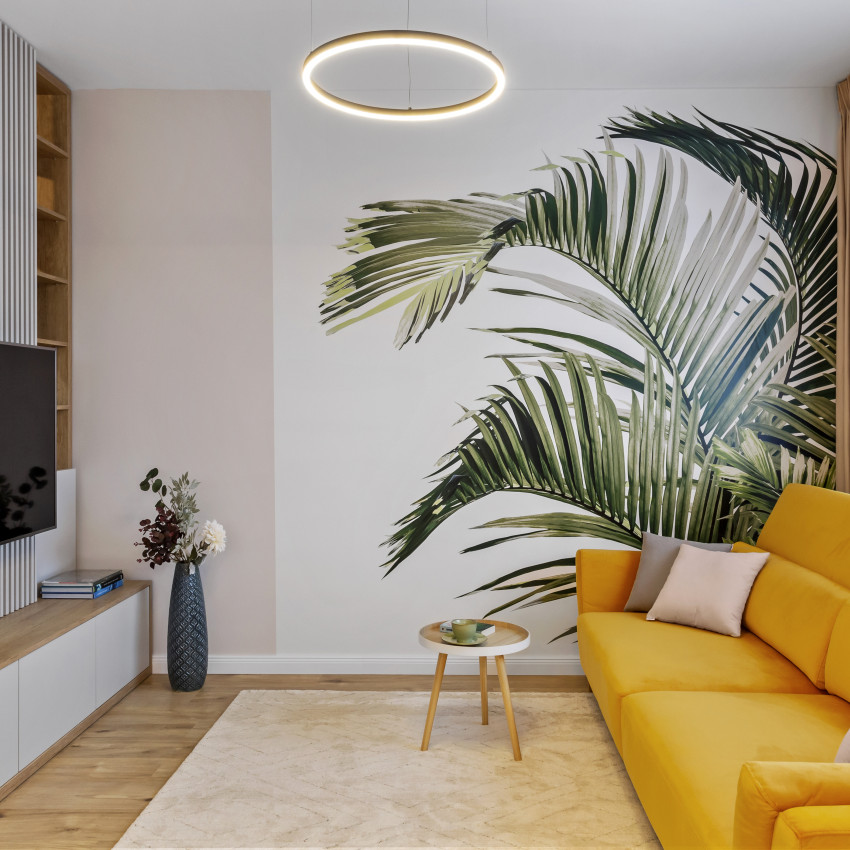 Tapet cu frunze tropicale Piece of Paradise, Viridescent