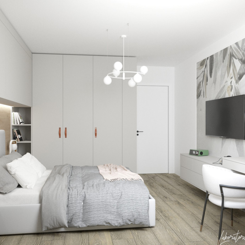 Fototapet Sicilienne, Variant 2 cu flori delicate gri si bej