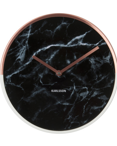 Ceas de perete Marble Delight cupru, negru, Karlsson