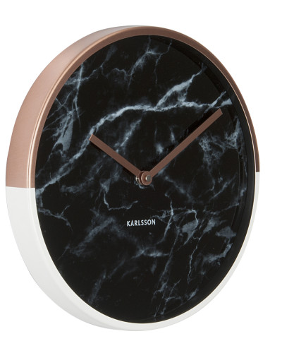 Ceas de perete Marble Delight cupru, negru, Karlsson