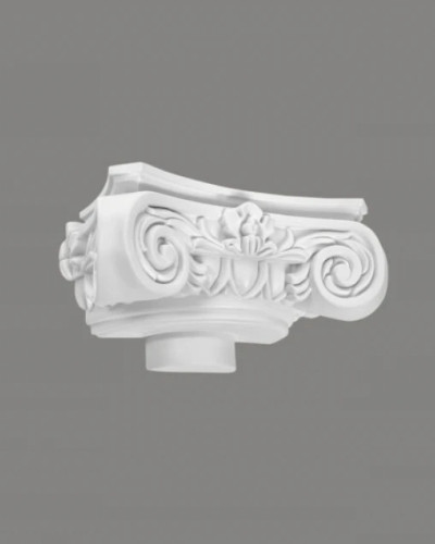 Capitel decorativ C1000-1H, pentru semicoloanele C3000H si C4000H, 26.5 x 10.5 x 13.2 cm, Mardom Decor