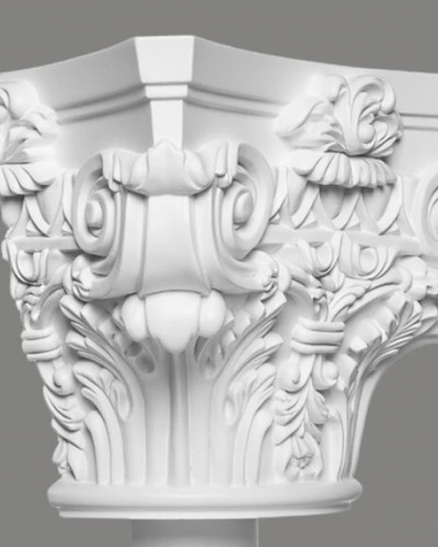 Capitel decorativ C1000-2H, pentru semicoloanele C3000H si C4000H, 29 x 20.7 x 14.5 cm, Mardom Decor