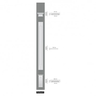 Coloane si semicoloane Mardom Decor MRD-D1515, material: ProFoam