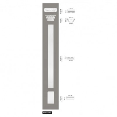 Coloane si semicoloane Mardom Decor MRD-D1523, material: ProFoam