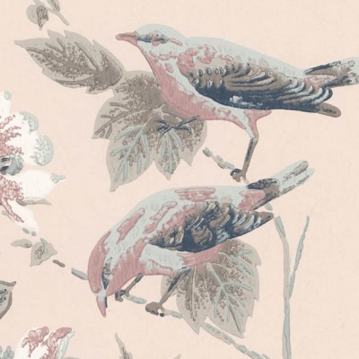 Rosemore, Pink Luxury Bird, 1838 Wallcoverings, 5.3mp / rola