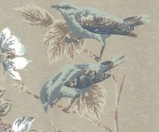 Tapet Rosemore, Taupe Metallic Luxury Bird, 1838 Wallcoverings, 5.3mp / rola