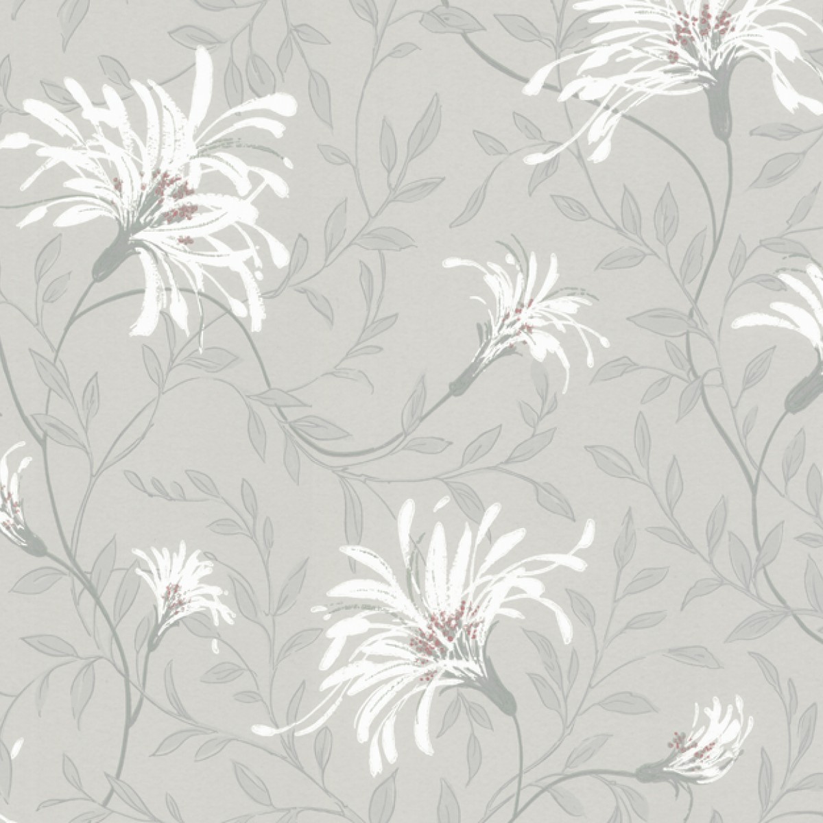 Tapet Fairhaven, Grey Luxury Floral, 1838 Wallcoverings, 5.3mp / rola, Tapet living 