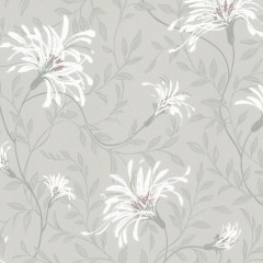 Tapet Fairhaven, Grey Luxury Floral, 1838 Wallcoverings, 5.3mp / rola