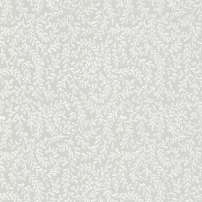 Tapet cu model de frunze delicate in nuante de gri