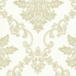 Tapet Hampton, Ivory Cream Luxury Damask, 1838 Wallcoverings, 5.3mp / rola