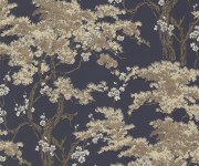 Tapet Harewood, Navy Blue Luxury Chinoiserie, 1838 Wallcoverings, 5.3mp / rola