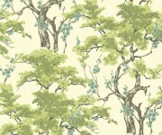 Tapet Harewood, Lime Green Luxury Chinoiserie, 1838 Wallcoverings, 5.3mp / rola