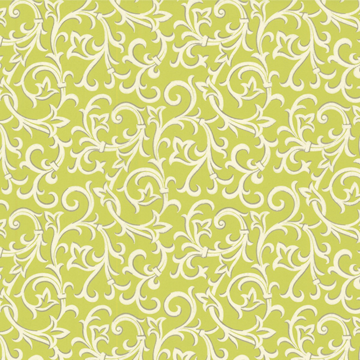 Tapet Brodsworth, Lime Green Luxury Patterned, 1838 Wallcoverings, 5.3mp / rola, Tapet living 