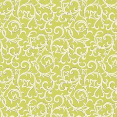 Tapet Brodsworth, Lime Green Luxury Patterned, 1838 Wallcoverings, 5.3mp / rola