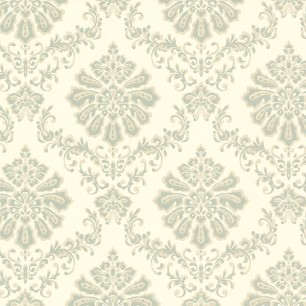 Tapet Broughton, Seafoam Green Luxury Damask, 1838 Wallcoverings, 5.3mp / rola