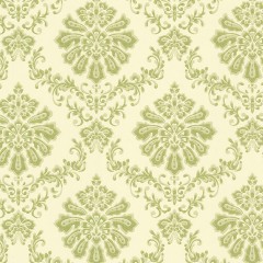 Tapet Broughton, Lime Green Luxury Damask, 1838 Wallcoverings, 5.3mp / rola