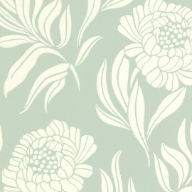 Tapet Chatsworth, Duck Egg Blue Luxury Floral, 1838 Wallcoverings, 5.3mp / rola