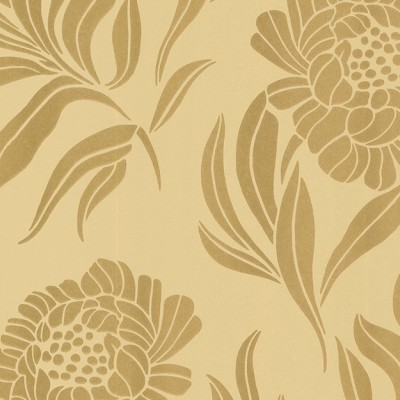 Tapet cu model floral auriu, Gold Luxury Floral