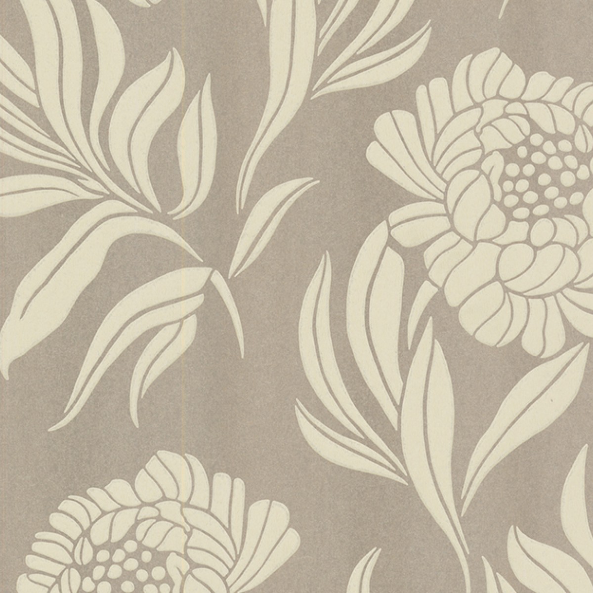 Tapet Chatsworth, Taupe Metallic Luxury Floral, 1838 Wallcoverings, 5.3mp / rola, Tapet living 