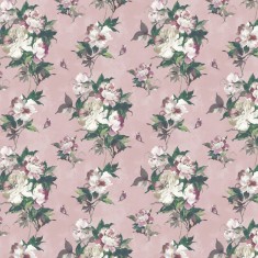 Tapet Madama Butterfly, Blush Pink Luxury Floral, 1838 Wallcoverings, 5.3mp / rola