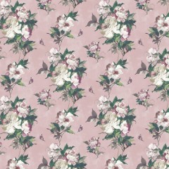 Tapet Madama Butterfly, Blush Pink Luxury Floral, 1838 Wallcoverings, 5.3mp / rola