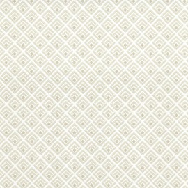 Tapet Gio, Ivory Neutral Luxury Geometric, 1838 Wallcoverings, 5.3mp / rola