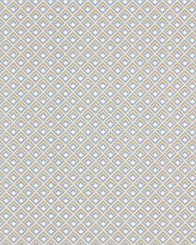 Tapet geometric modern cu un model subtil în nuanțe de bleumarin și gri.