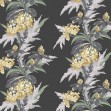 Tapet Aurora, Jet Black Luxury Floral, 1838 Wallcoverings, 5.3mp / rola