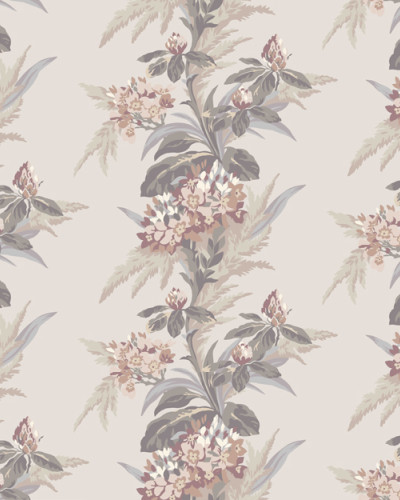 Tapet floral roz cu model floral delicat, perfect pentru un decor romantic și elegant.