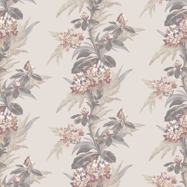 Tapet floral roz cu model floral delicat, perfect pentru un decor romantic și elegant.