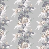 Aurora, Mist Grey Luxury Floral, 1838 Wallcoverings, 5.3mp / rola