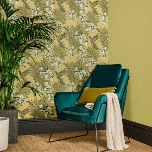 Tapet 1838 Wallcoverings 1838-1804-117-01. Conține culorile: Bej, Bej Verzui, Verde, Verde Stuf, Gri, Gri Grafit