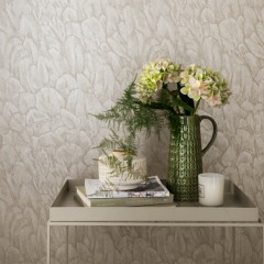 Tapet Tranquil, Pearl Cream Luxury Feather, 1838 Wallcoverings, 5.3mp / rola