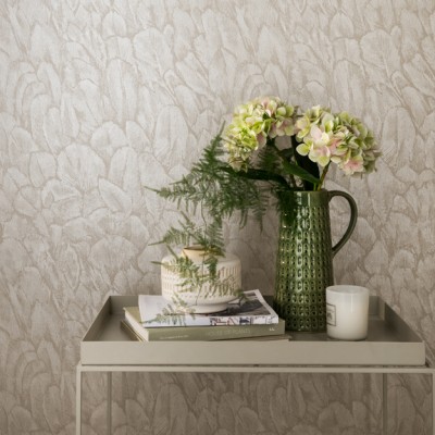 Tapet Tranquil, Pearl Cream Luxury Feather, 1838 Wallcoverings, 5.3mp / rola, Tapet living 