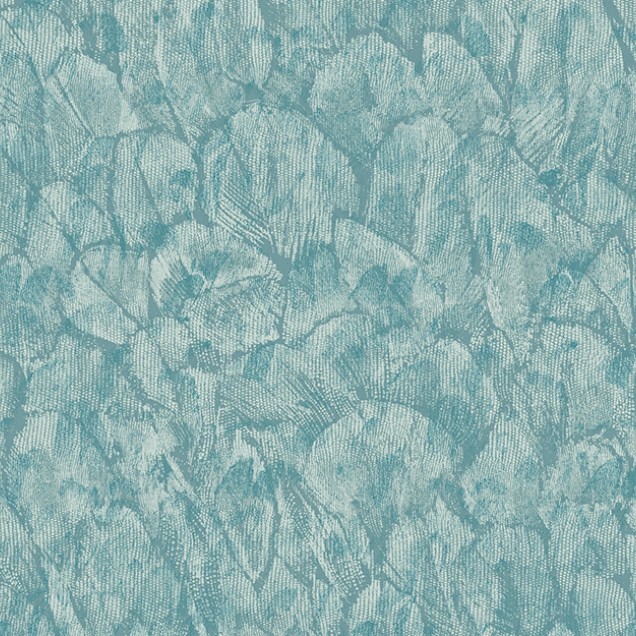 Tapet Tranquil, Seafoam Green Luxury Feather, cu un design elegant cu pene, perfect pentru un living sau dormitor.