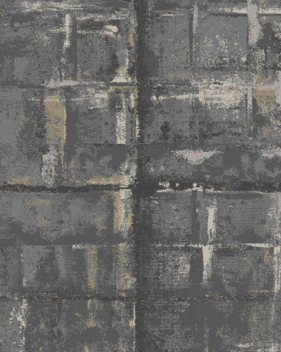 Tapet texturat gri închis, cu aspect de beton brut. Design industrial modern.