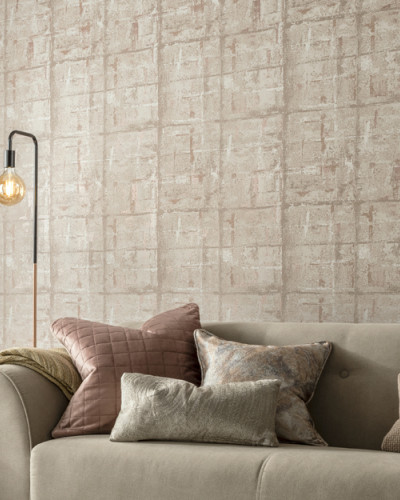 Tapet texturat cu aspect de beton, in culori neutre