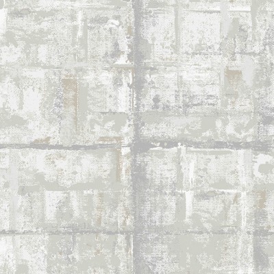 Patina, Mist Grey Luxury Textured, 1838 Wallcoverings, 5.3mp / rola