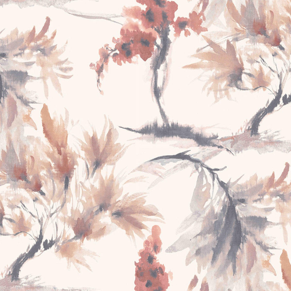 Tapet 1838 Wallcoverings 1838-1905-124-06. Conține culorile: Alb, Alb Trafic, Roz, Roz Antic, Gri, Gri Închis Perlă