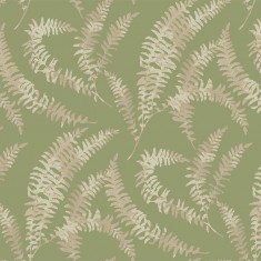 Tapet Felci, Olive Green Luxury Leaf, 1838 Wallcoverings, 5.3mp / rola