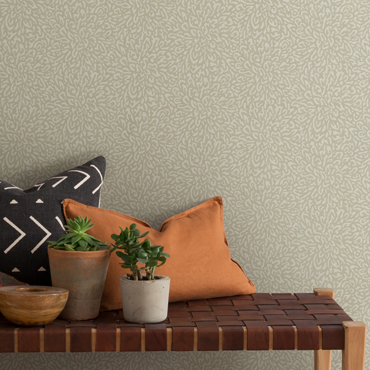 Tapet Corallo, Sandstone Neutral Luxury Patterned, 1838 Wallcoverings, 5.3mp / rola, Tapet living 
