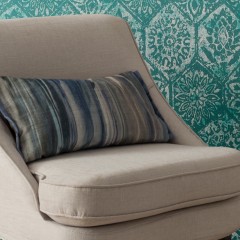 Tapet Palazzo, Aquamarine Blue Luxury Tile, 1838 Wallcoverings, 5.3mp / rola