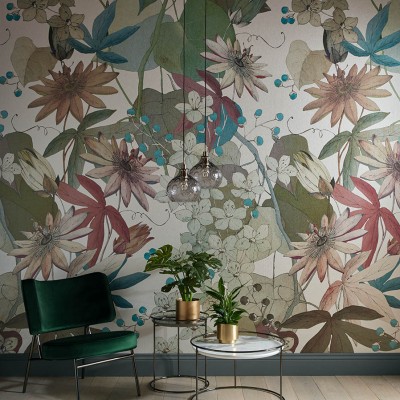 Tapet Clematis, Autumn Neutral Luxury Floral, 1838 Wallcoverings, 6.5mp / rola, Tapet living 