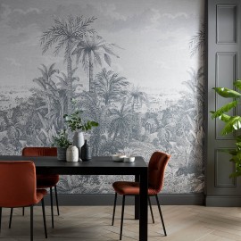 Tapet Paradise Found, Monochrome Luxury Tropical, 1838 Wallcoverings, 6.5mp / rola